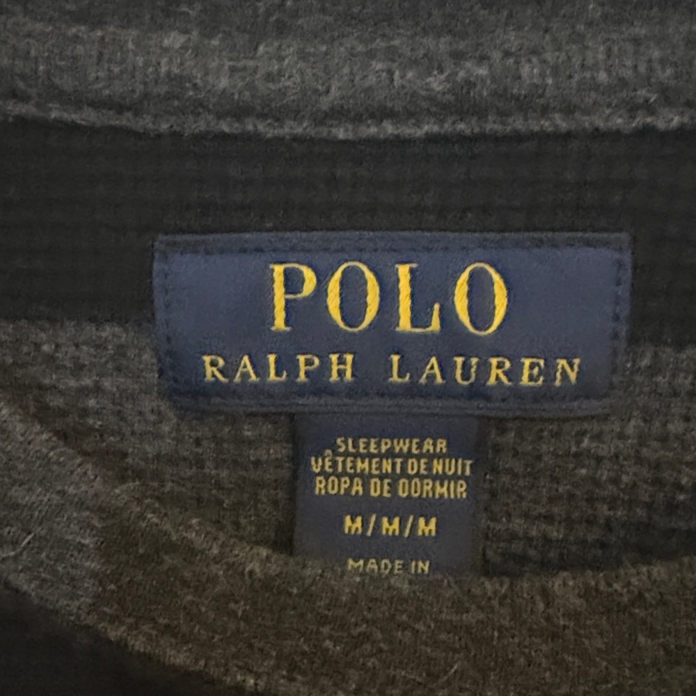 Polo Ralph Lauren Men’s Striped Waffle Longsleeve - Picture 2 of 7